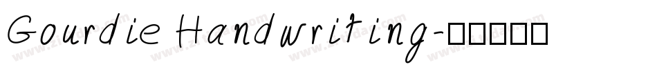 Gourdie Handwriting字体转换